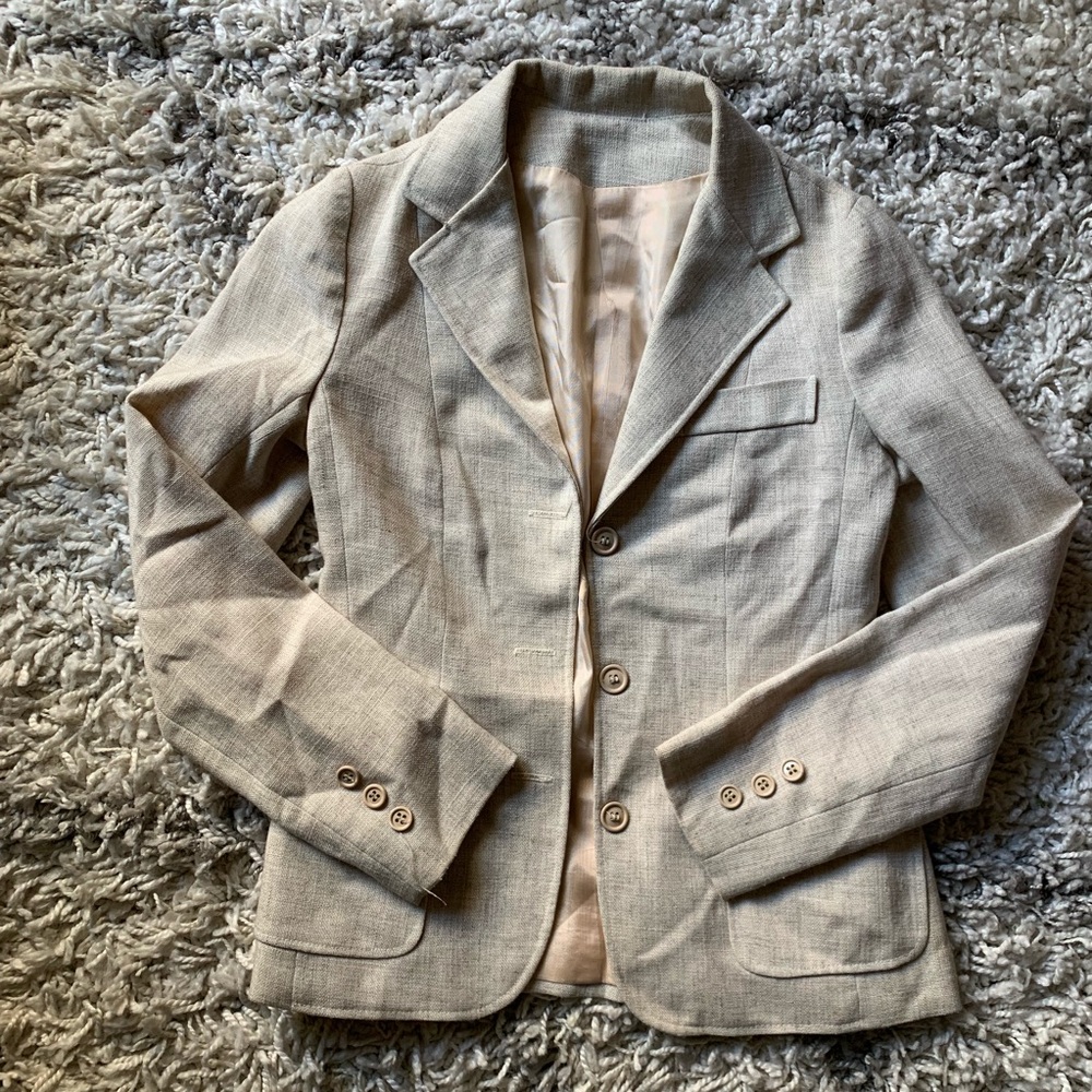 Vintage Linen Blazer